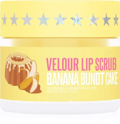 Jeffree Star Cosmetics Banana Fetish Velour Lip Scrub - сахарный скраб для губ / Banana Bundt Cake 30 г