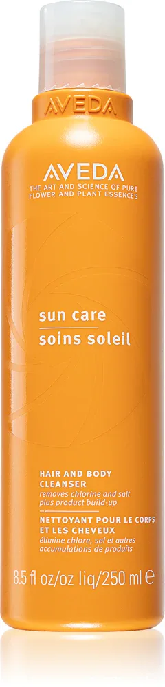Aveda Sun Care Hair and Body Cleanser - шампунь и гель для душа 2в1 для волос, ослабленных хлором, солнцем и соленой водой / 250 ml / GTIN 018084854006