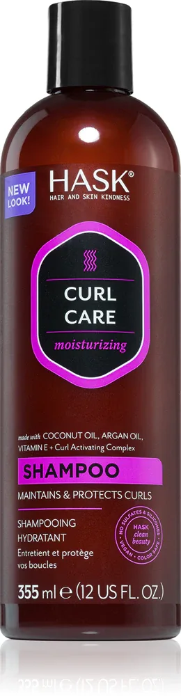 HASK Curl Care - увлажняющий шампунь для вьющихся волос / 355 ml / GTIN 071164304112