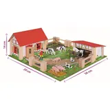 Игровой набор Eichhorn - Деревянная Ферма + 23 фигурки 4304 / артикул 4304 / GTIN 4003046043044 — фото 2