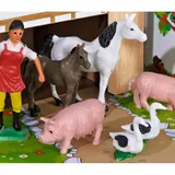 Игровой набор Eichhorn - Деревянная Ферма + 23 фигурки 4304 / артикул 4304 / GTIN 4003046043044 — фото 5