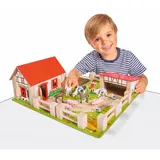 Игровой набор Eichhorn - Деревянная Ферма + 23 фигурки 4304 / артикул 4304 / GTIN 4003046043044 — фото 6