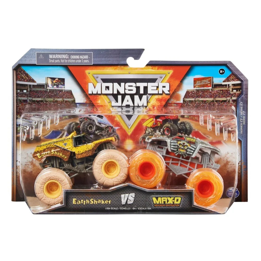 Spin Master Monster Jam — EarthShaker против супервнедорожных грузовиков Макс-Д 1:64 20136979 / артикул 58702 6064128 20136979 / GTIN 778988380574