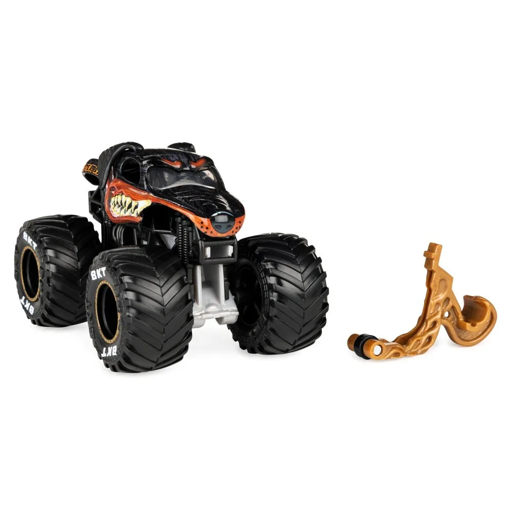 Spin Master Monster Jam - супервнедорожник Monster Mutt Rottweiler в масштабе 1:64 + перекладина на колесиках 20130586 / артикул 58701 6044941 20130586 / GTIN 778988553480