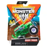 Spin Master Monster Jam — Супервнедорожный грузовик Grave Digger в масштабе 1:64 + перекладина на колесах 20130585 / артикул 58701 6044941 20130585 / GTIN 778988553480 — фото 3