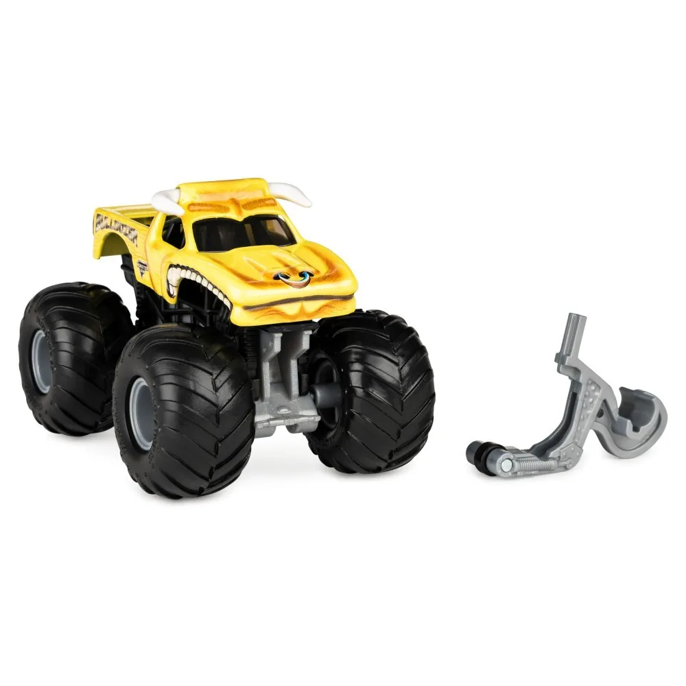 Spin Master Monster Jam — супервнедорожный грузовик Bulldozer в масштабе 1:64 + перекладина на колесиках 20130581 / артикул 58701 6044941 20130581 / GTIN 778988553480