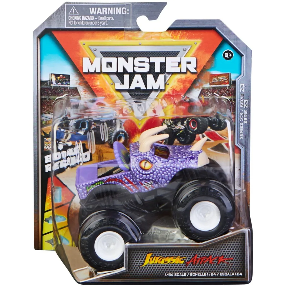 Spin Master Monster Jam — Супервнедорожный грузовик Jurassic Attack в масштабе 1:64 20133738 / артикул 58701 6044941 20133738 / GTIN 778988553480