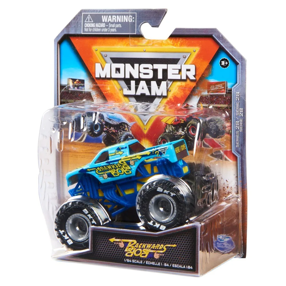 Spin Master Monster Jam — Супервнедорожный грузовик Backback Bob в масштабе 1:64 20141143 / артикул 58701 6044941 20141143 / GTIN 778988553480