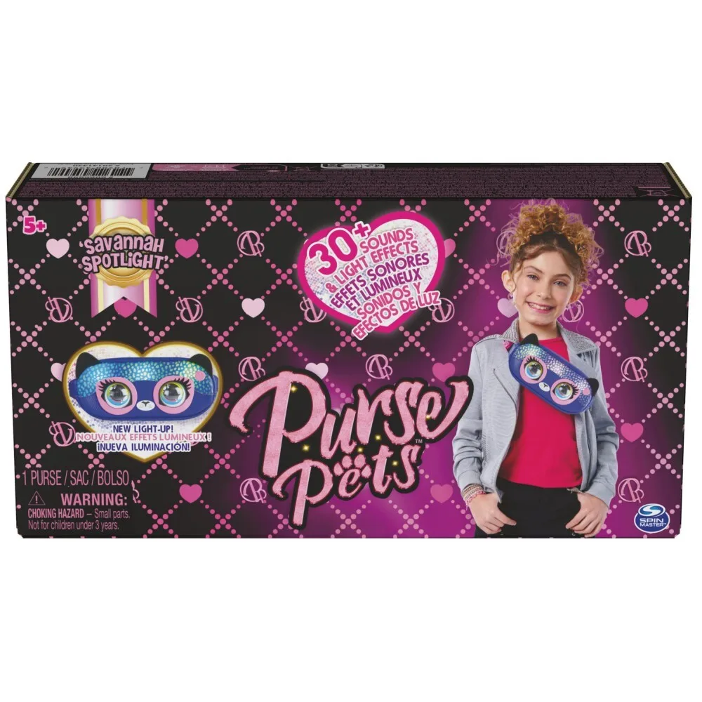 Spin Master 26708 20141430 — Purse Pets «Гепард Саванна» — интерактивная сумочка-питомец 20141430