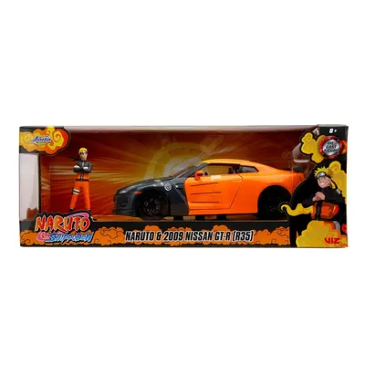 Jada Toys 3255054 — Коллекционная модель JADA Naruto 2009 Nissan GT-R 1:24 с фигуркой Наруто Узумаки 3255054