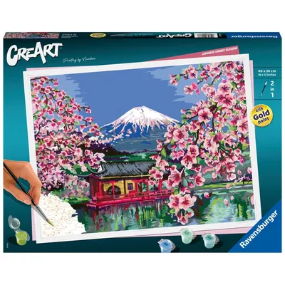 Ravensburger - CreArt Книга для рисования Цветение сакуры в Японии 201778