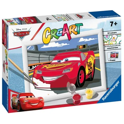 Ravensburger - CreArt Книга для рисования Тачки светящиеся МакКуин 201747