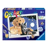 Ravensburger - CreArt Книжка-раскраска Собака и кошка ночью 200450 / артикул 200450 / GTIN 4005556200450 — фото 1