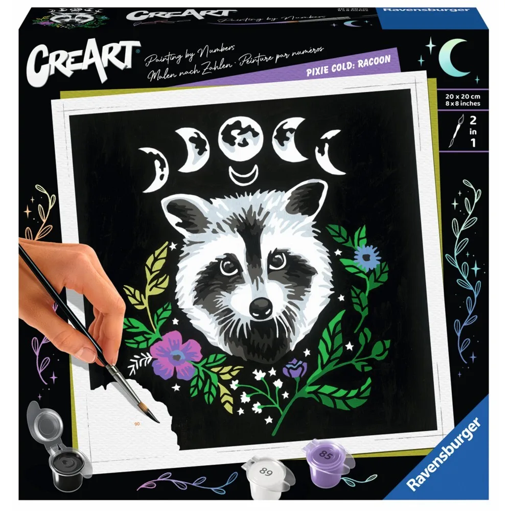 Картина по номерам Ravensburger CreArt Pixie Cold 235094 Енот 235094