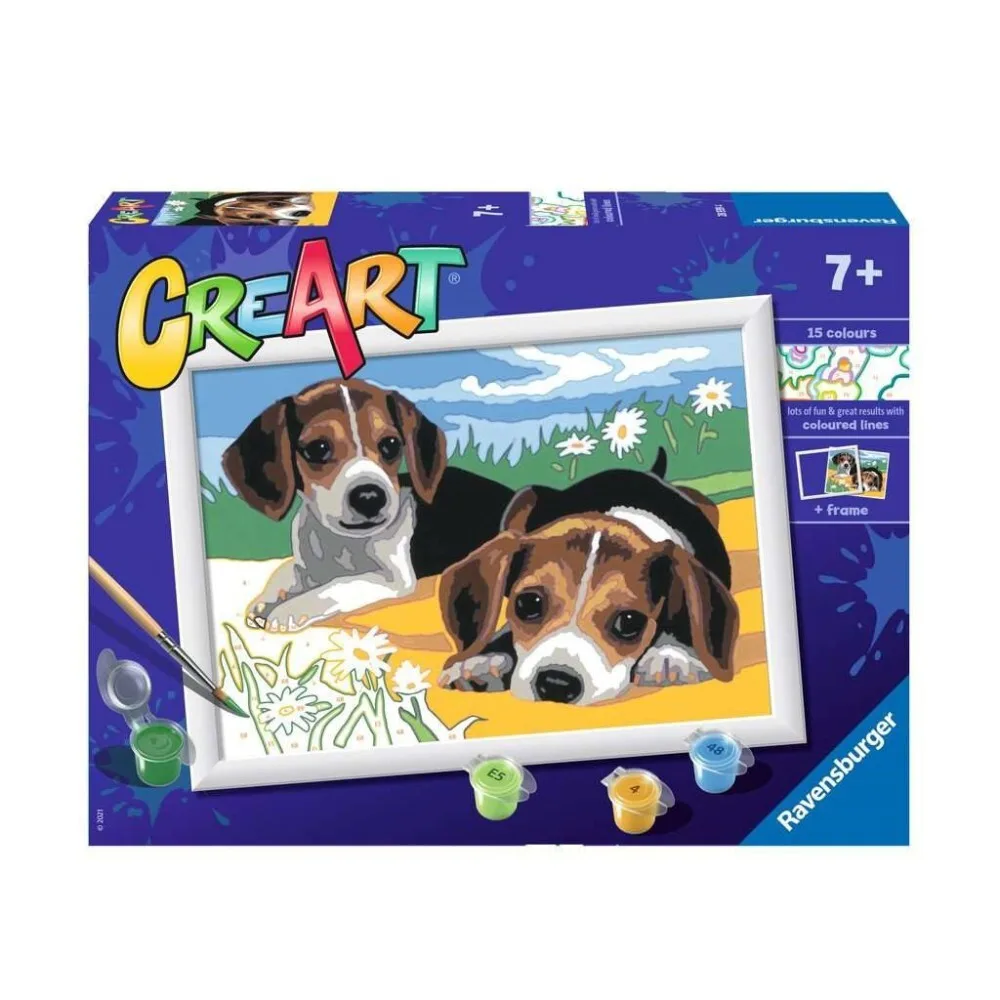 Ravensburger - CreArt Щенок Джек Рассел Живопись 289394 / артикул 289394 / GTIN 4005556289394