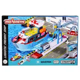 Majorette Creatix - Грузовой корабль с разгрузочной станцией + автомобиль Maersk 2050039 / артикул 2050039 / GTIN 3467452073322 — фото 1