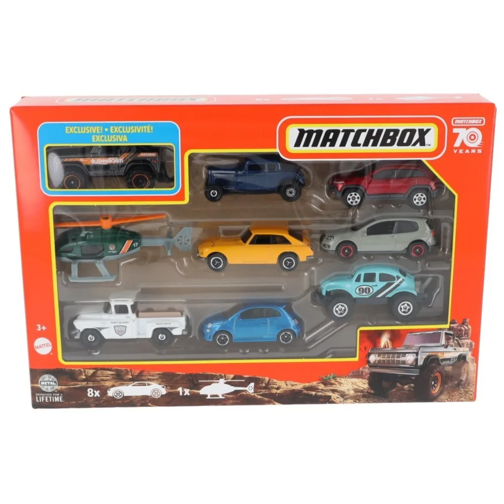 Matchbox - Металлические машинки 9 шт HKY05 / артикул X7111 HKY05 / GTIN 746775159702