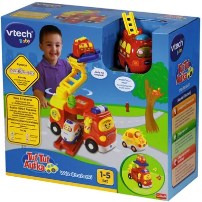 VTech Tut Tut Cars - Большая пожарная машина + автомобиль со звуком и светом 60810