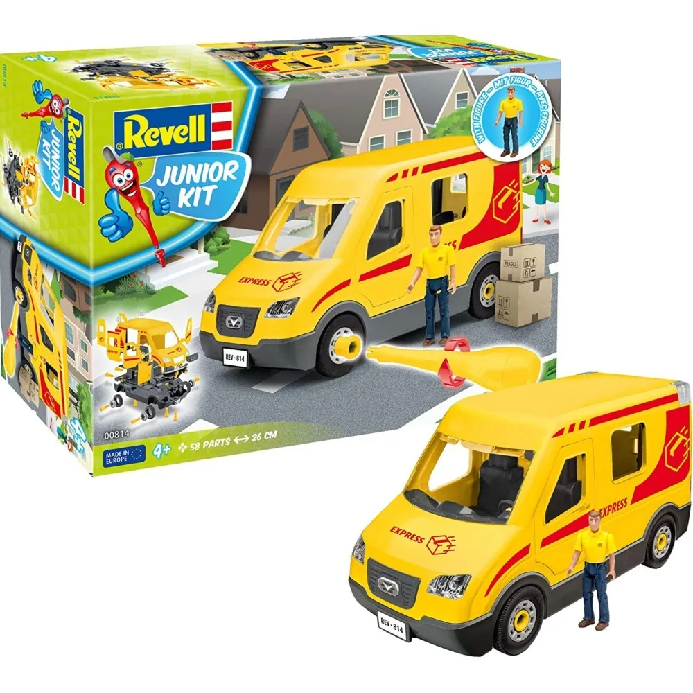 Revell - Junior Kit Развозной фургон с фигуркой Складная модель 00814 / артикул 00814 / GTIN 4009803008141