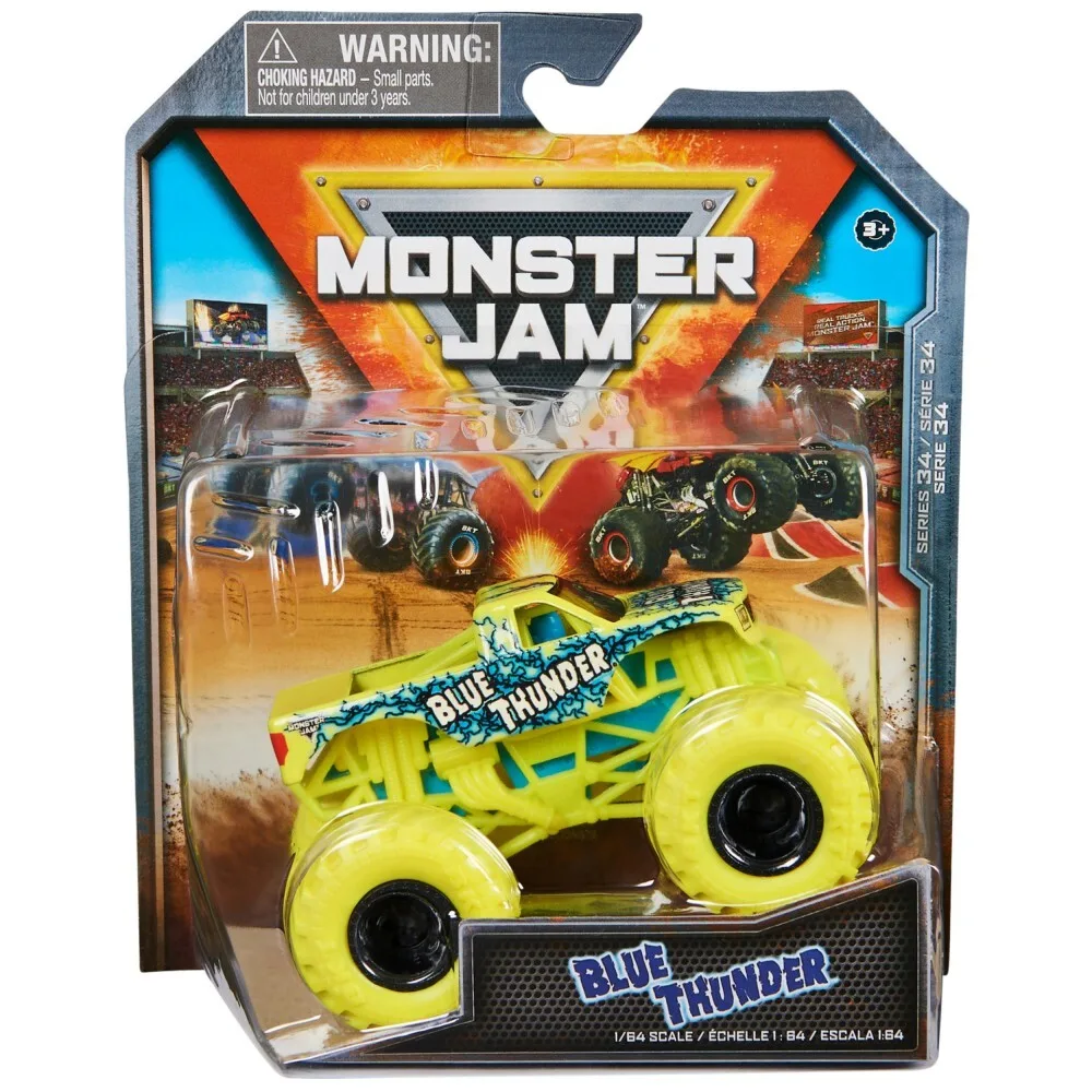 Супервнедорожник Spin Master Monster Jam - Blue Thunder в масштабе 1:64 20145411 / артикул 58701 6044941 20145411 / GTIN 778988553480