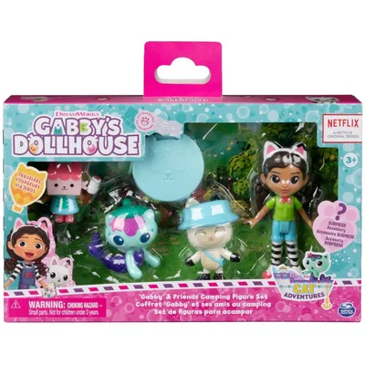 Spin Master 36227 20142401 — Кемпинг с друзьями, подарочный набор фигурок Кукольный домик Габби 20142401