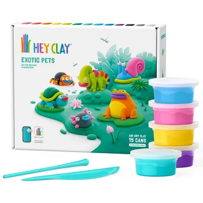 Набор для лепки Hey Clay HCL15025 Экзотические животные  с аксессуарами HCL15025