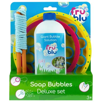 Fru Blu Bubbles - Делюкс набор шнур, тарелка, обруч, дерево + жидкость 400 мл DKF0484