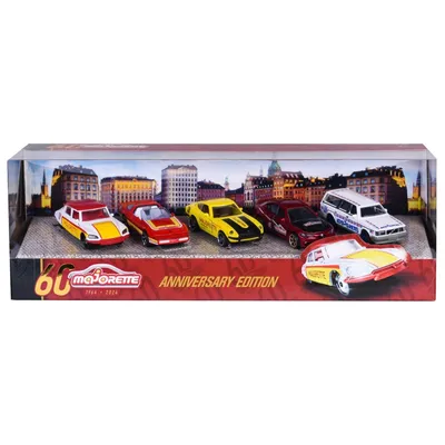 Набор Majorette 2054101 5 машинок к 60-летию бренда 1:64 2054101