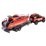 Majorette - Спасательная машина Land Rover с прицепом и лодкой Свет и звук 33,5 см 3716001 / артикул 3716001 / GTIN 3467452073612 — фото 3