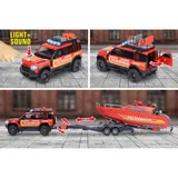 Majorette - Спасательная машина Land Rover с прицепом и лодкой Свет и звук 33,5 см 3716001 / артикул 3716001 / GTIN 3467452073612 — фото 5