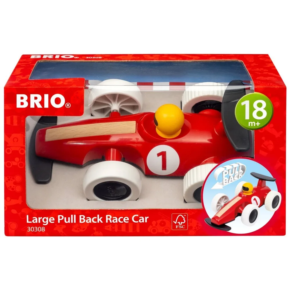 Brio - Большая гоночная машина Pull and Release 30308 / артикул 30308 / GTIN 7312350303087