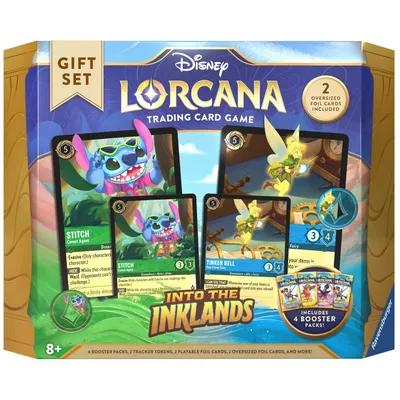 Ravensburger 98295 — Карточная игра Disney Lorcana Into the Inklands подарочный набор с 4 бустерами