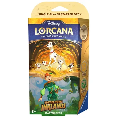 Ravensburger 98274 — Карточная игра Disney Lorcana Into the Inklands стартовая колода Amber & Emerald 60 карт
