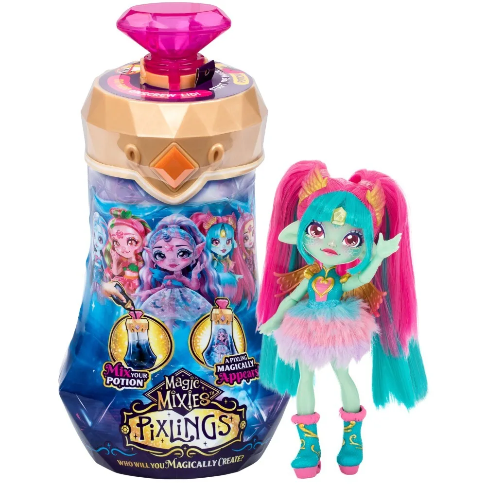 Magic Mixies Pixlings - Кукла-дракон Эмбер (бирюзовый) PIX14877 / артикул PIX14877 / GTIN 630996148778