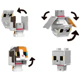 Minecraft - Трехцветная фигурка кота с трансформацией 2в1 HTL45 / артикул HTL43 HTL45 / GTIN 194735193257 — фото 2