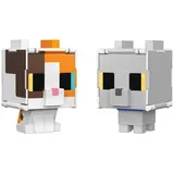 Minecraft - Трехцветная фигурка кота с трансформацией 2в1 HTL45 / артикул HTL43 HTL45 / GTIN 194735193257 — фото 3