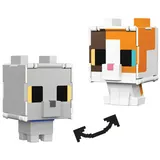 Minecraft - Трехцветная фигурка кота с трансформацией 2в1 HTL45 / артикул HTL43 HTL45 / GTIN 194735193257 — фото 4