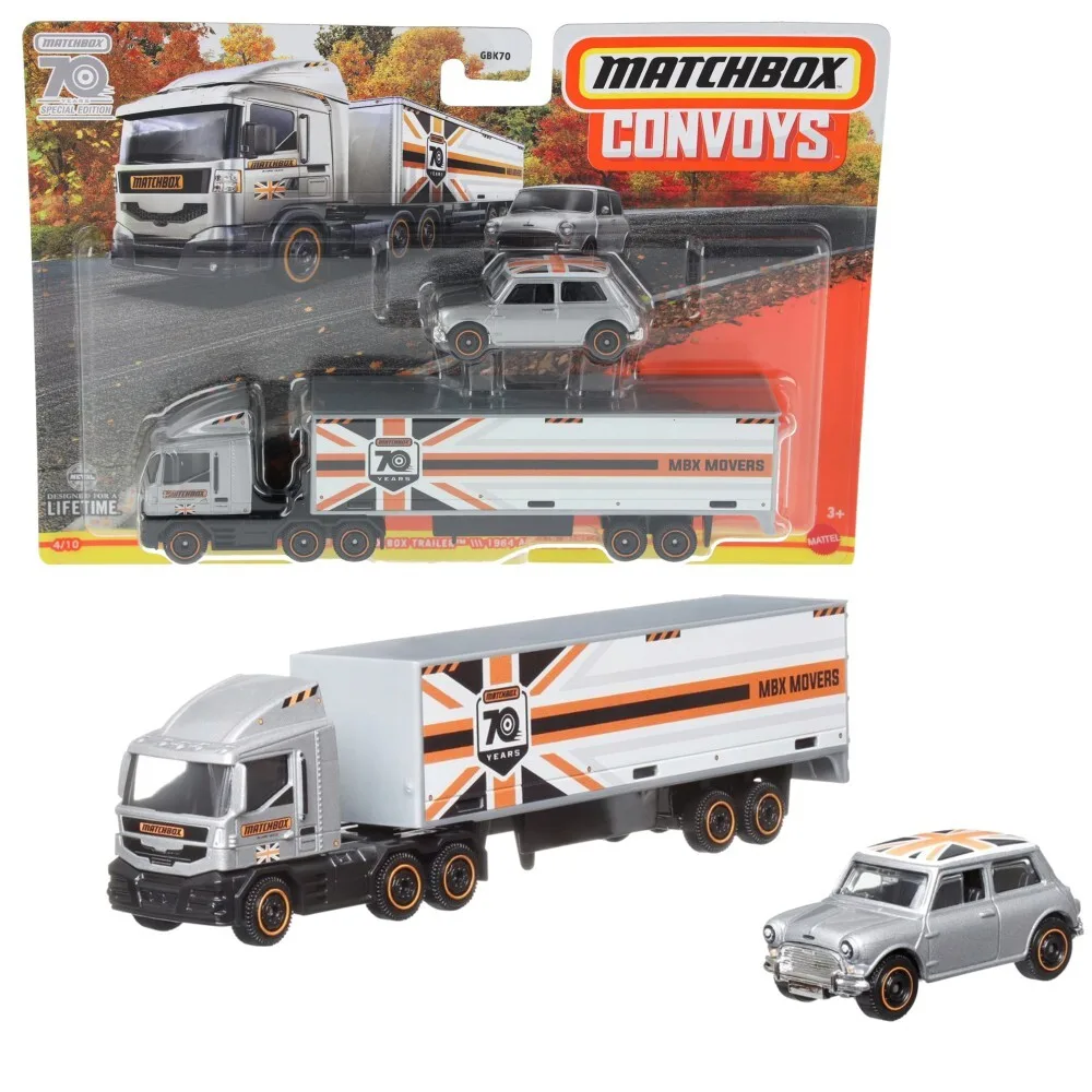 Matchbox - Транспортное средство MBX Cabover + автомобиль HLM83 / артикул GBK70 HLM83 / GTIN 887961716740