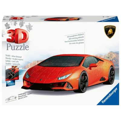 Ravensburger - 3D Пазл Lamborghini Huracan Evo Arancio 156 элементов. 115716