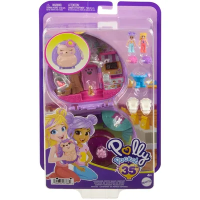 Polly Pocket - Ежик Кафе Компактный набор 2 куклы + аксессуары HRD37