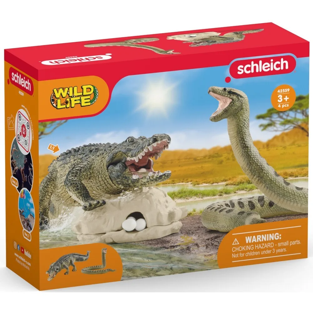Schleich Дикая жизнь - Опасность на болотах 42559 / артикул 42559 / GTIN 4059433522647