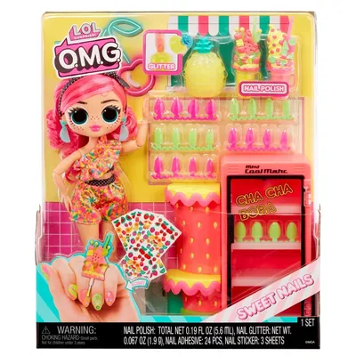 MGA Entertainment 503774 503842 — Игровой набор L.O.L. Surprise O.M.G. Sweet Nails Студия маникюра с куклой Pinky Pops 503842