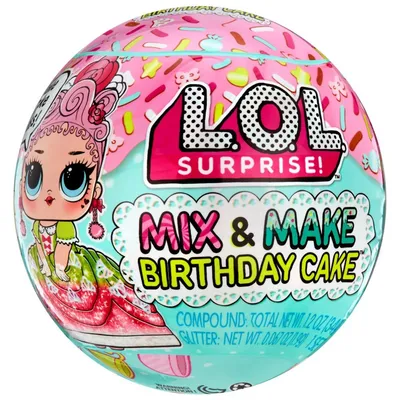 L.O.L. SURPRISE - кукла ЛОЛ в шаре-сюрпризе Mix & Make Birthday Cake 593140