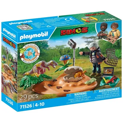 Playmobil - Гнездо динозавров Стегозавр и похититель яиц 71526