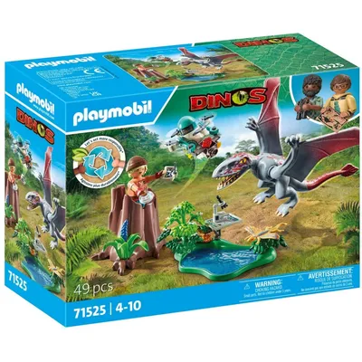 Playmobil Dinos 71525 Исследовательская станция диморфодонов 49 деталей