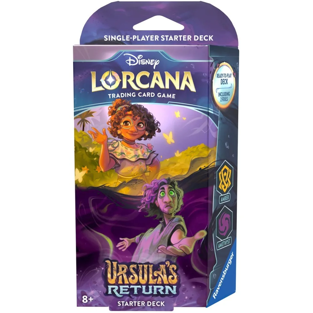 Ravensburger 98334 — Карточная игра Disney Lorcana Ursula's Return стартовая колода Amber & Amethyst 60 карт