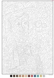 Раскраска по номерам Coloriages mysteres Disney - Les Grands classiques Tome 9 - Великая классика, том 9, 128стр. — фото 4