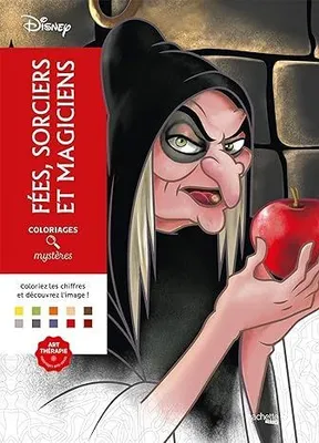 Раскраска по номерам Coloriages mysteres Disney - Fees, sorciers et magiciens - Феи, колдуньи и волшебники 128стр.