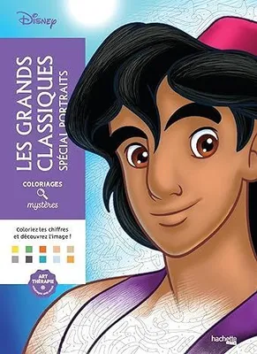 Раскраска по номерам Coloriages mysteres Disney - Великая классика, портреты, 128стр.