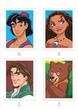 Раскраска по номерам Coloriages mysteres Disney - Великая классика, портреты, 128стр. — фото 3